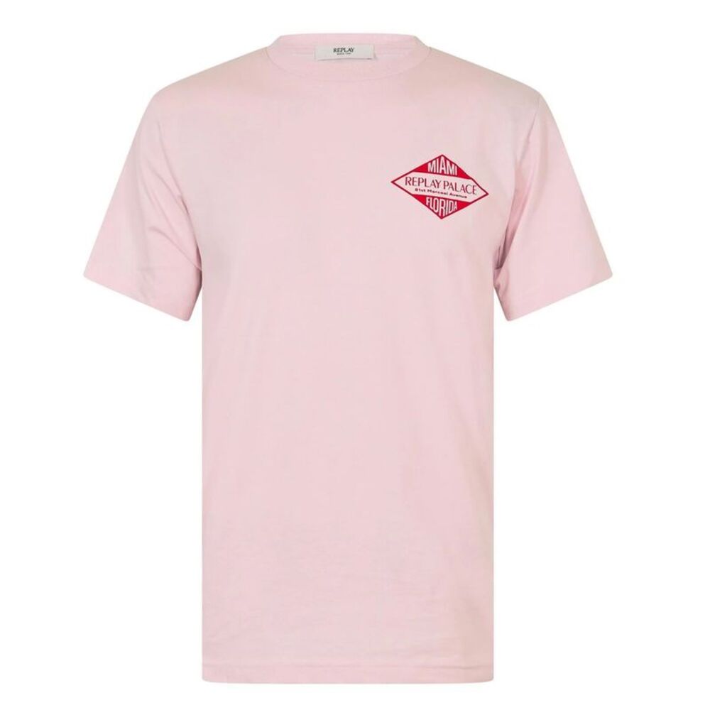 Replay Mens T-Shirt / Pink